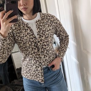 CLOSET CLOSING Vintage cheetah print cardigan
